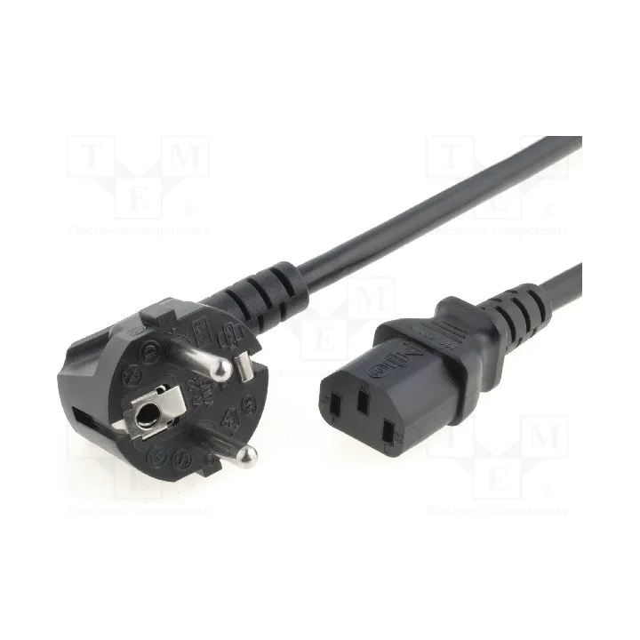 Kabel zasilający C13 - Schuko (CEE 7/7 (E/F) wtyk)